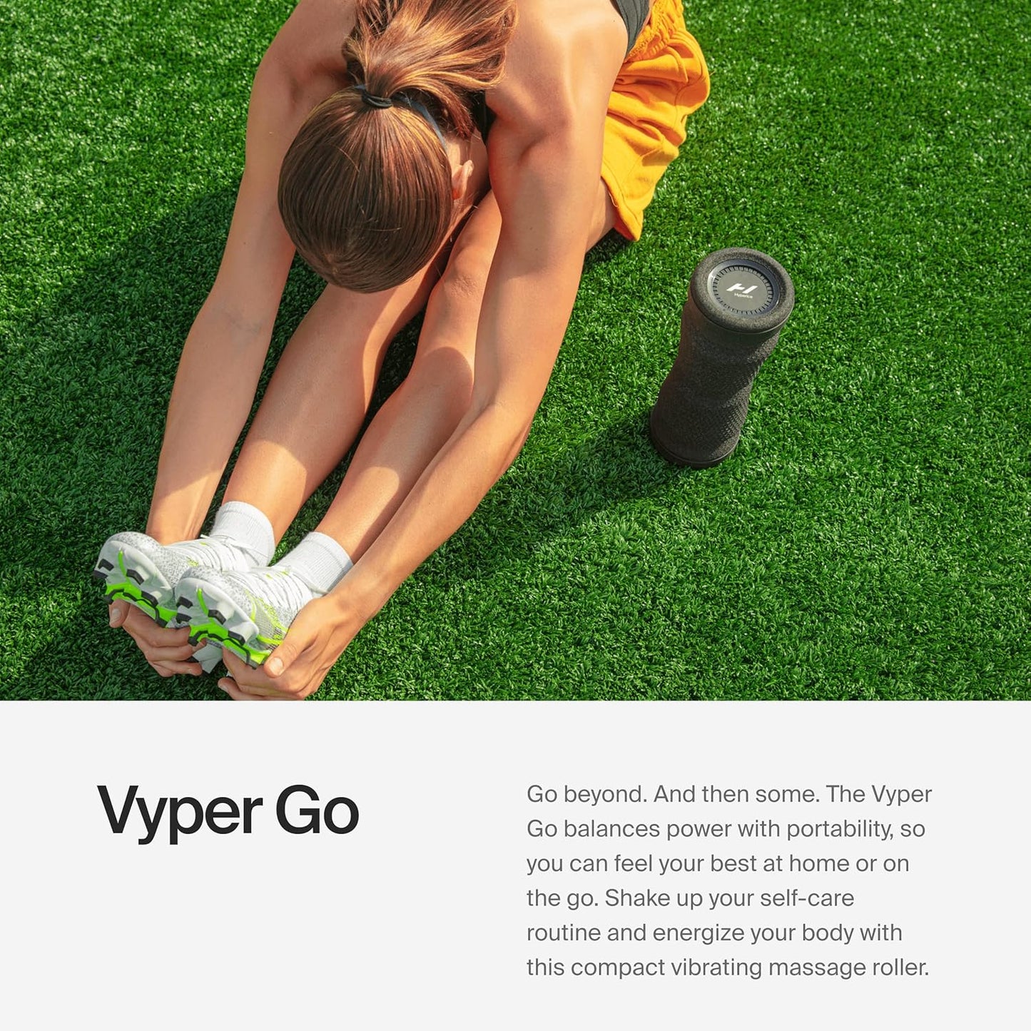 Hyperice Vyper GO Vibrating Roller - Black - nextstepper