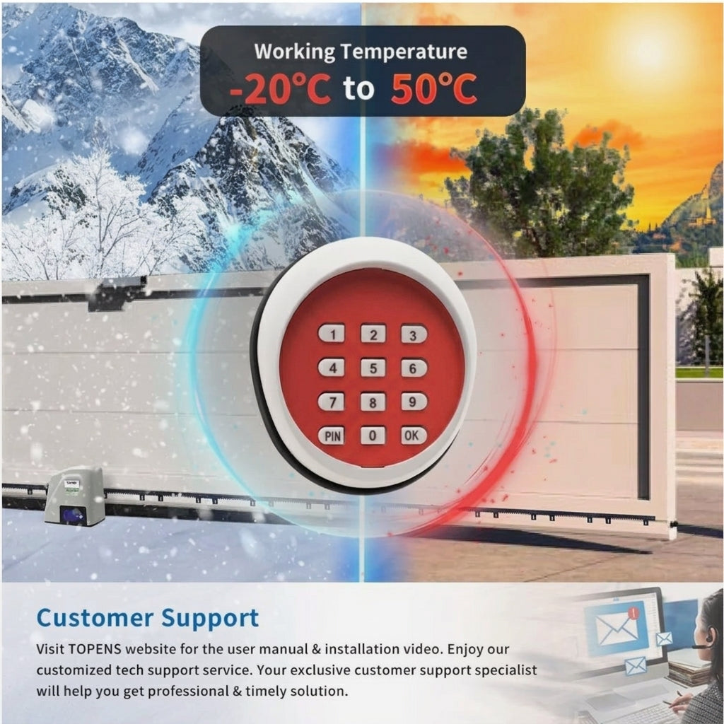 TKP3 Wireless Keypad Security Control for Automatic Swing Gliding Gate