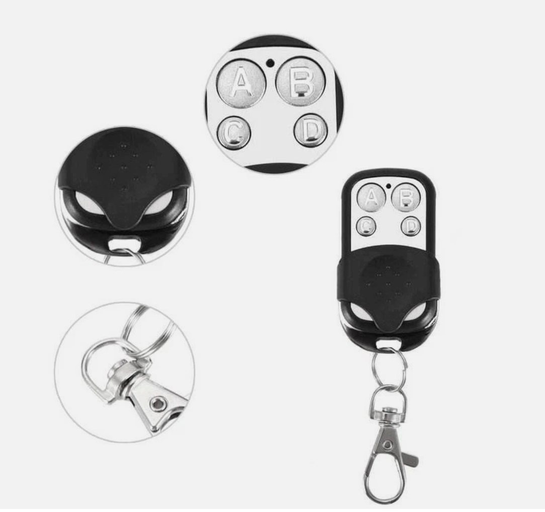 TOPENS M12 Black Universal 4-Button Garage Door Opener 433mhz Remote Controls