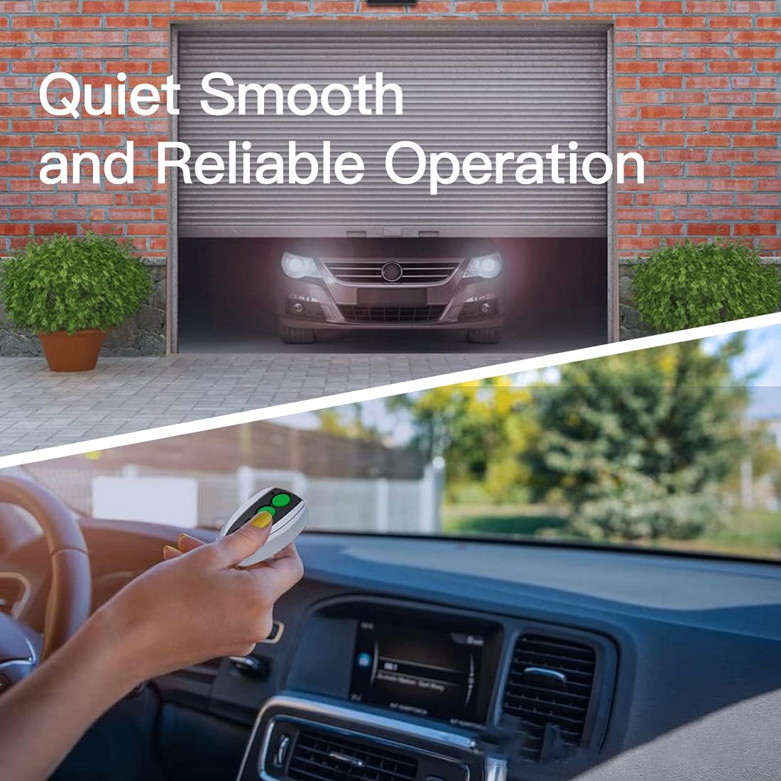 TOPENS CASAR800 Garage Door Opener 800N Heavy Duty Door Operator Kit Strong Chain Drive with Durable DC Motor Ultimate Security for Garage Doors Up to 2.3m, Including 2 Remote Controls - Nextstepper