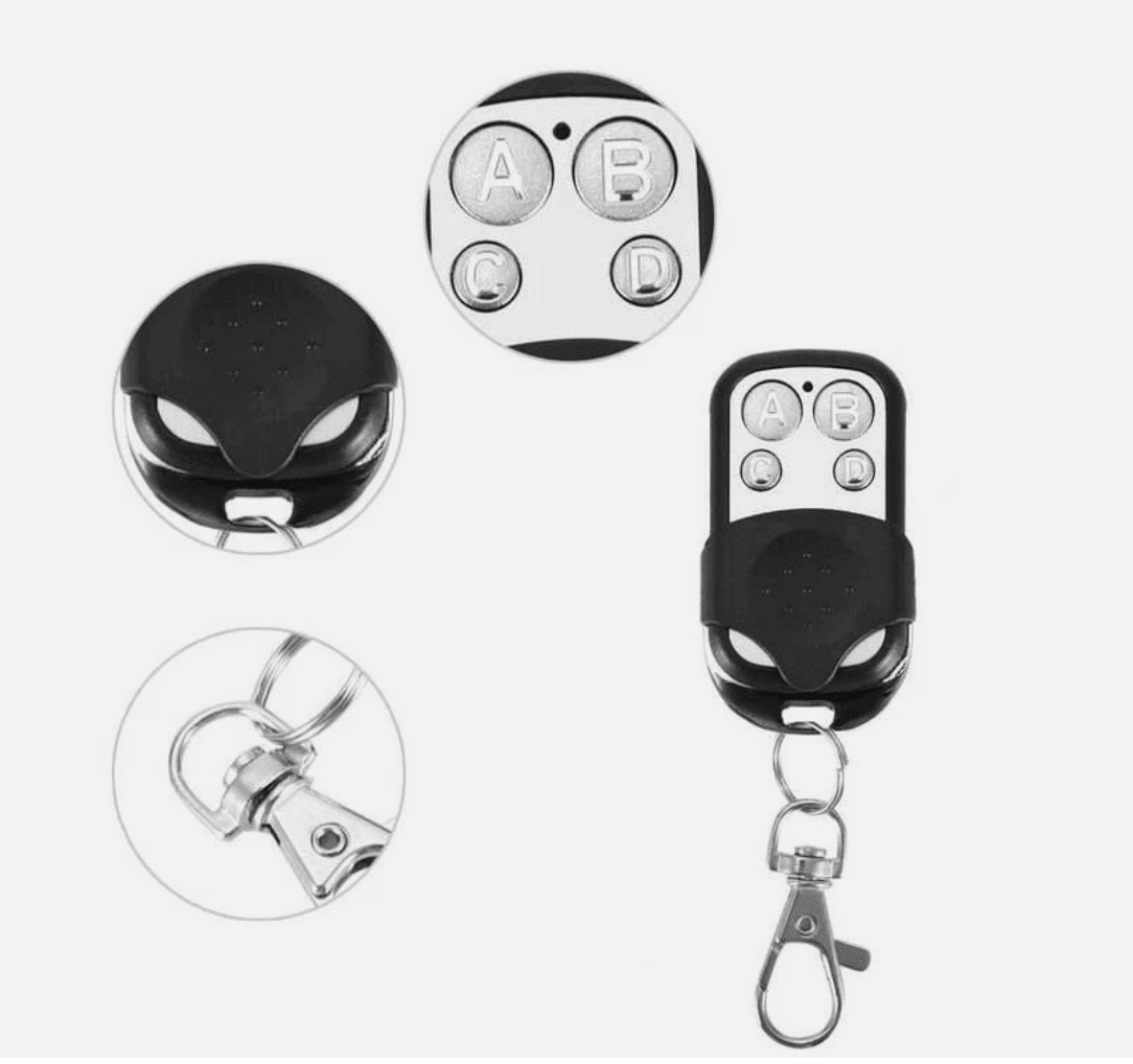 TOPENS M12 Black Universal 4-Button Garage Door Opener 433mhz Remote Controls - Nextstepper